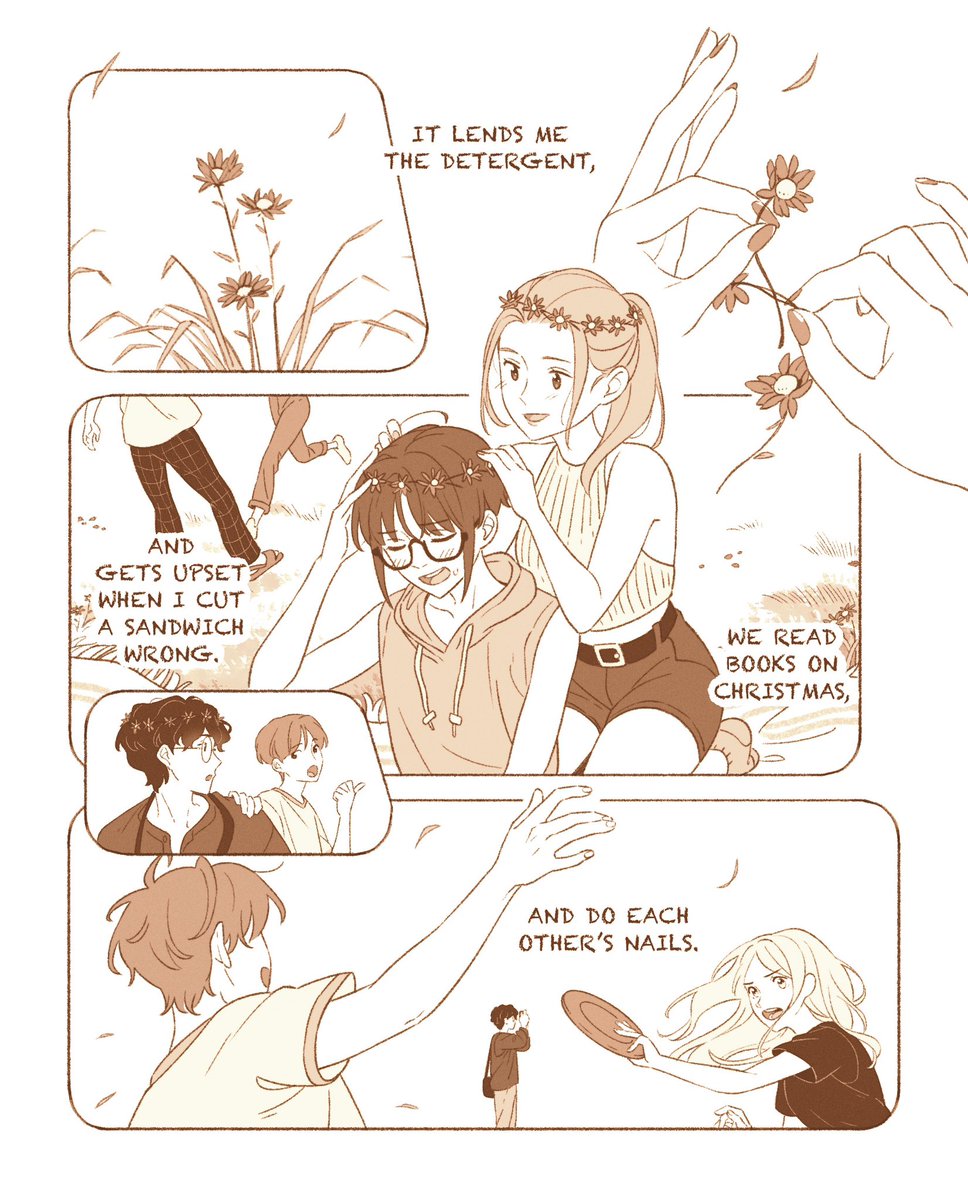 tikklil's tweet photo. Happy Asexual Visibility Week! Time to bring back my mini comic about friendship and the meaning it adds to my life.

Pages 4/8
#aceweek #asexualvisibilityweek https://t.co/r7LdZgdWgi