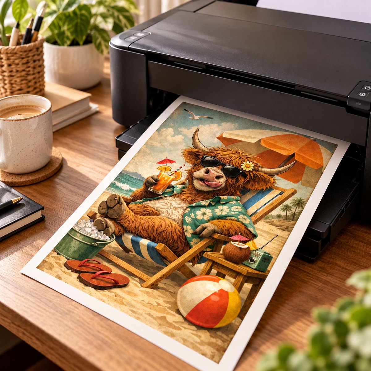 BJDesignsX's tweet photo. 𝐏𝐑𝐈𝐍𝐓𝐀𝐁𝐋𝐄 𝐀𝐑𝐓 | Highland Cow Beach Scene wall art design.
https://t.co/HJguJYM2zF
#highlandcow
#printableart
#wallart
#digitaldownload https://t.co/rOFxjlejUI
