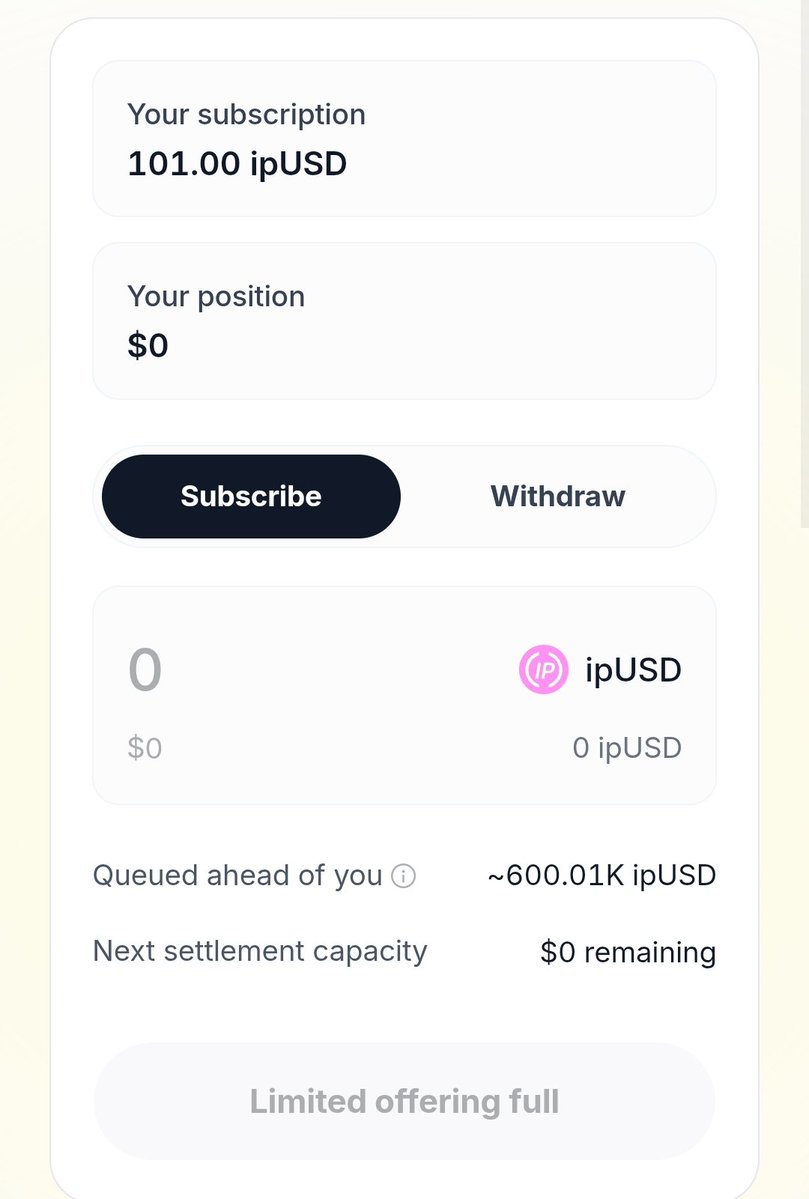 gabup077's tweet photo. Finally within 2 hours full 600k filled🔥 

I'm happy to be among the first IP Vault depositors!

I quickly swapped my USDSC to ipUSD and deposited 101 ipUSD into the IP Vault from the Startale App

And honestly, I'm glad I made that quick decision. When I deposited, only around $40K of capacity was left. Within just 2 hours, the entire $600K deposit cap was filled! 👀

We're stepping into a new era of onchain ownership with @soneium and @StartaleApp.

And there's more! Those who complete both Startale App missions can earn 230 STAR Points:

30 points for swapping 100 USDSC to ipUSD

200 points for depositing 100 ipUSD into IP Vault

Real-world IP royalties moving onchain is something worth watching. This is just the beginning! 💿❤️

@0xRamz @businessj386