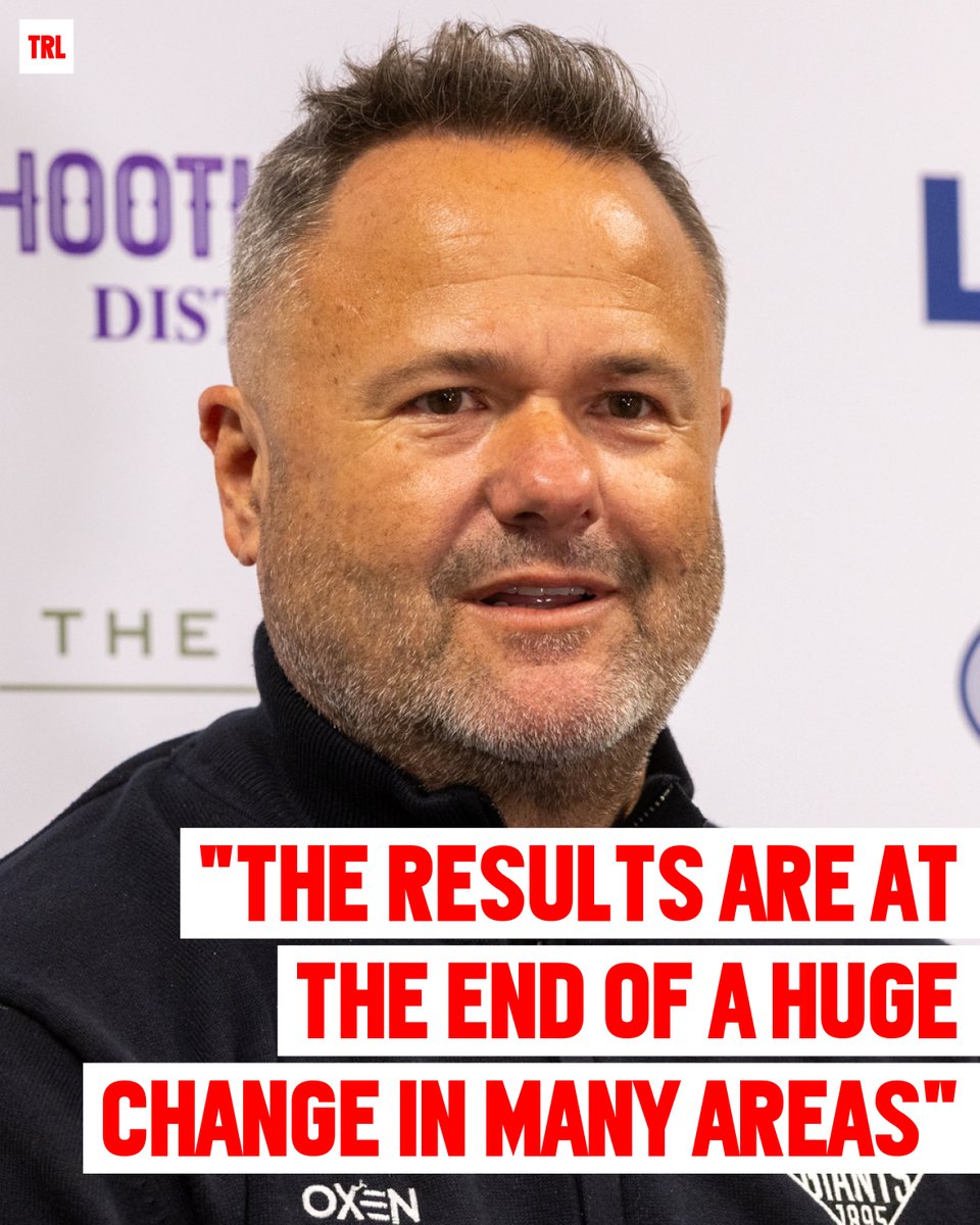 totalrl's tweet photo. 🟣 The turnaround overseen by Jim Lenihan has ensured there's "genuine momentum and excitement" for Huddersfield in 2027, says managing director Richard Thewlis.

🔗 https://t.co/A2r5Vbx2T7 https://t.co/fqKzQK3nhC