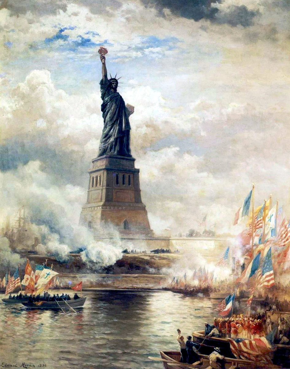 CitizenScreen's tweet photo. The Statue of Liberty was officially dedicated on October 28, 1886, in New York Harbor by U.S. President Grover Cleveland. #OnThisDay 

"Give me your tired, your poor,
Your huddled masses yearning to breathe free…” https://t.co/pqqHJhjwWc