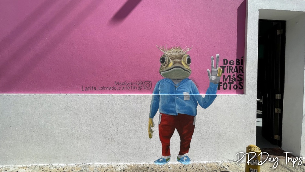 PRDayTrips's tweet photo. Buenos Días #PuertoRico - Concho Frog Mural Dtmf #estaesmiisla https://t.co/iLEz7t6q82