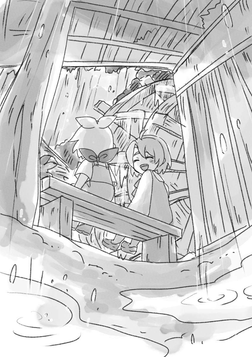 ace_dekitate's tweet photo. 雨の日の水車小屋、秘密基地みたいでなんかいい https://t.co/MyuMZ33jrM