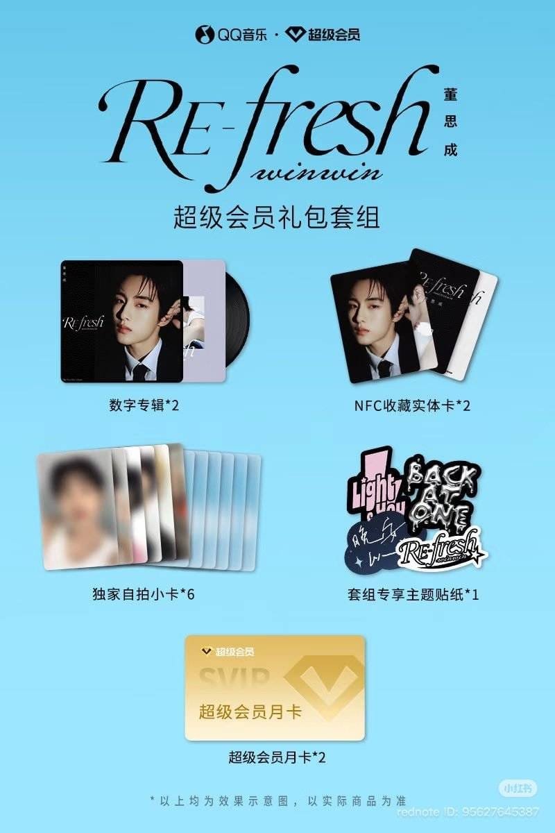 NADERY_GO's tweet photo. Open PO Winwin 'RE-fresh' Digital Album x qqmusic
✅Go line & wa
✅Bersih Ina
✅Choose ver
✅Special pribis (1 set pc unoff)
❌Pack
❌Hnr
✈️EMS
🏘️Bekasi-jambi

❗Close PO 1st co 31 Oktober 23.00 wib❗
Fix price minimal terisi 5 slot masing2 versi

A/B ver
💰150k dp 90k

C ver (set)
💰235k dp 190k

Wts Dong sicheng