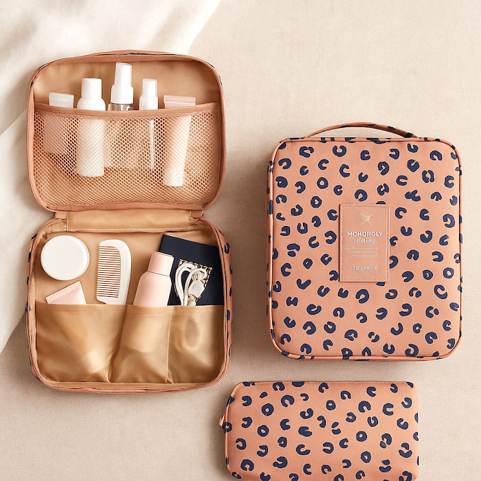 aqisacuu's tweet photo. Yang suka travelling nih aku rekom pouch makeup travel yg sat set muat banyak✨✨ https://t.co/BzDgkC1uQT