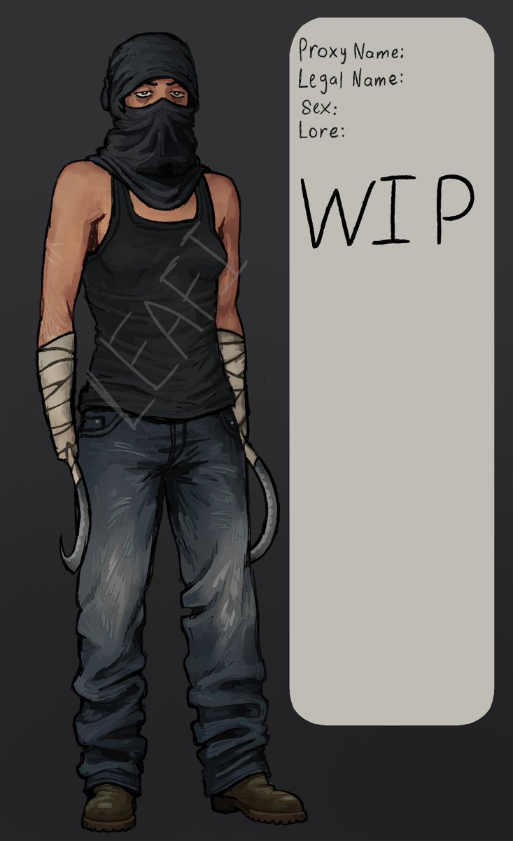 Im_Leafi's tweet photo. #creepypasta #oc I got working in progress rn I LOVE HER 🥹🥹😭😭 sickles for hands and a t shirt covering her head https://t.co/XRkUpCK84x
