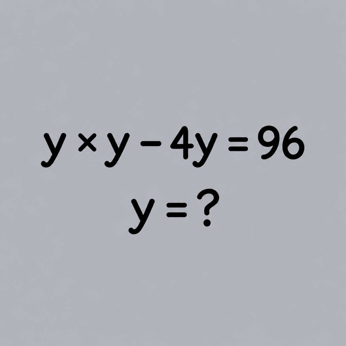 Ivyy_heree's tweet photo. Most people get stuck on the equation… 

Can you figure out the value of "y" without using a calculator? https://t.co/Hm0cxMNrcX