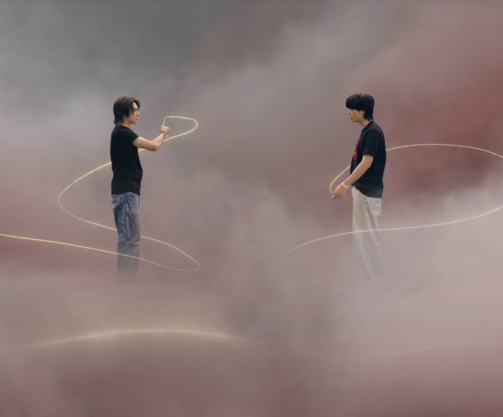 hirunslover's tweet photo. when the soulmatism is so strong that the red thread of fate follows you across every universe🚬 https://t.co/GzEYbzz4UY