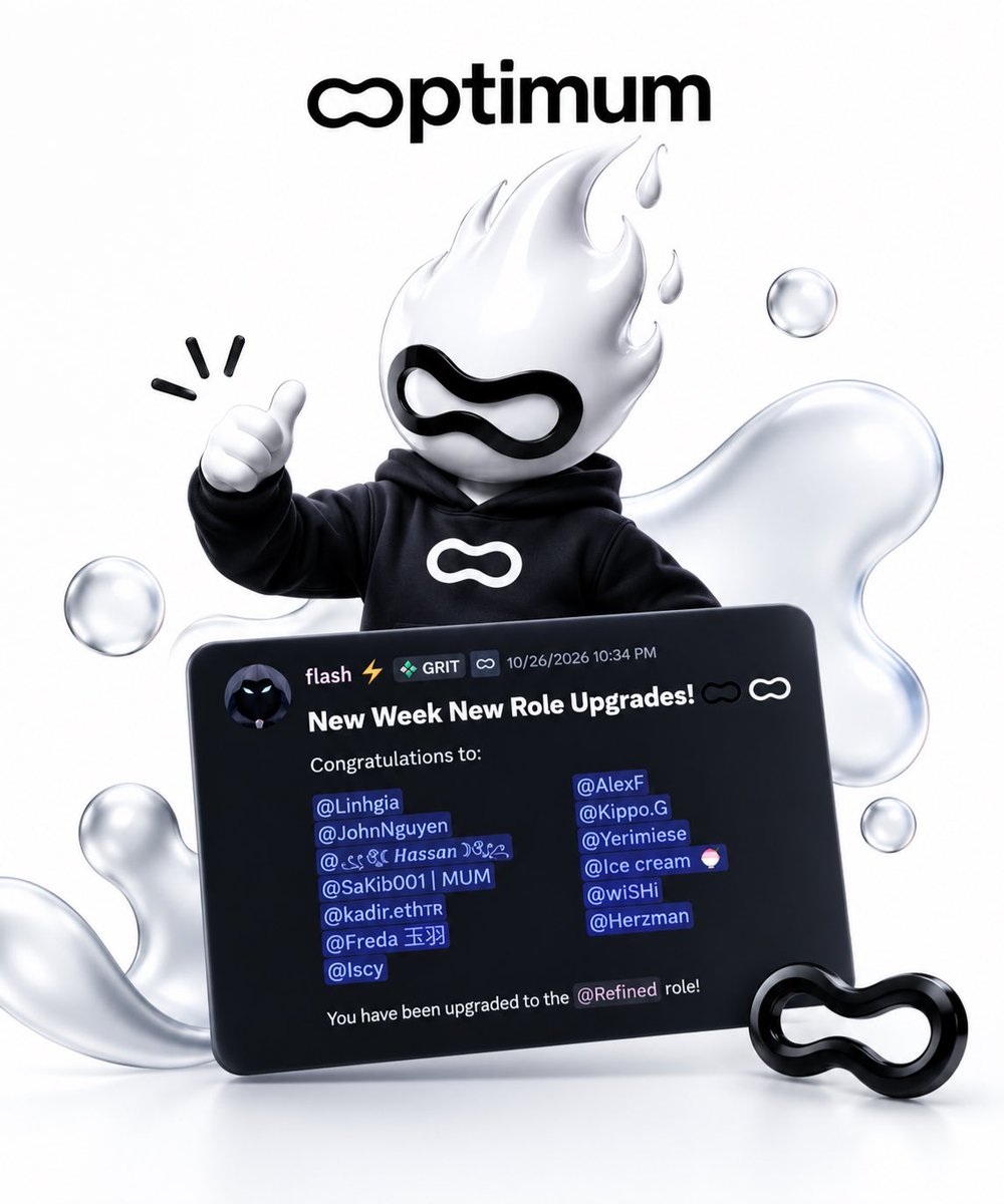 Cryptomate3's tweet photo. Another Step Forward for the Community ✨

Congratulations to everyone who earned the Refined role!

Community growth comes from showing up consistently, sharing ideas, helping others, and staying involved. Recognition like this makes those efforts feel meaningful.

With @get_optimum working on better blockchain data delivery through technologies like RLNC and mump2p, the community has plenty of interesting developments to follow.

➜ Keep learning and contributing.
➜ Stay active and support others.
➜ Keep exploring what Optimum is building.

Every step counts when you're part of a community that continues to grow. More progress, more opportunities, and more achievements ahead!

Keep building and moving forward. 🚀

@get_optimum 
@cryptooflashh 
@TheBl0ckBoy
