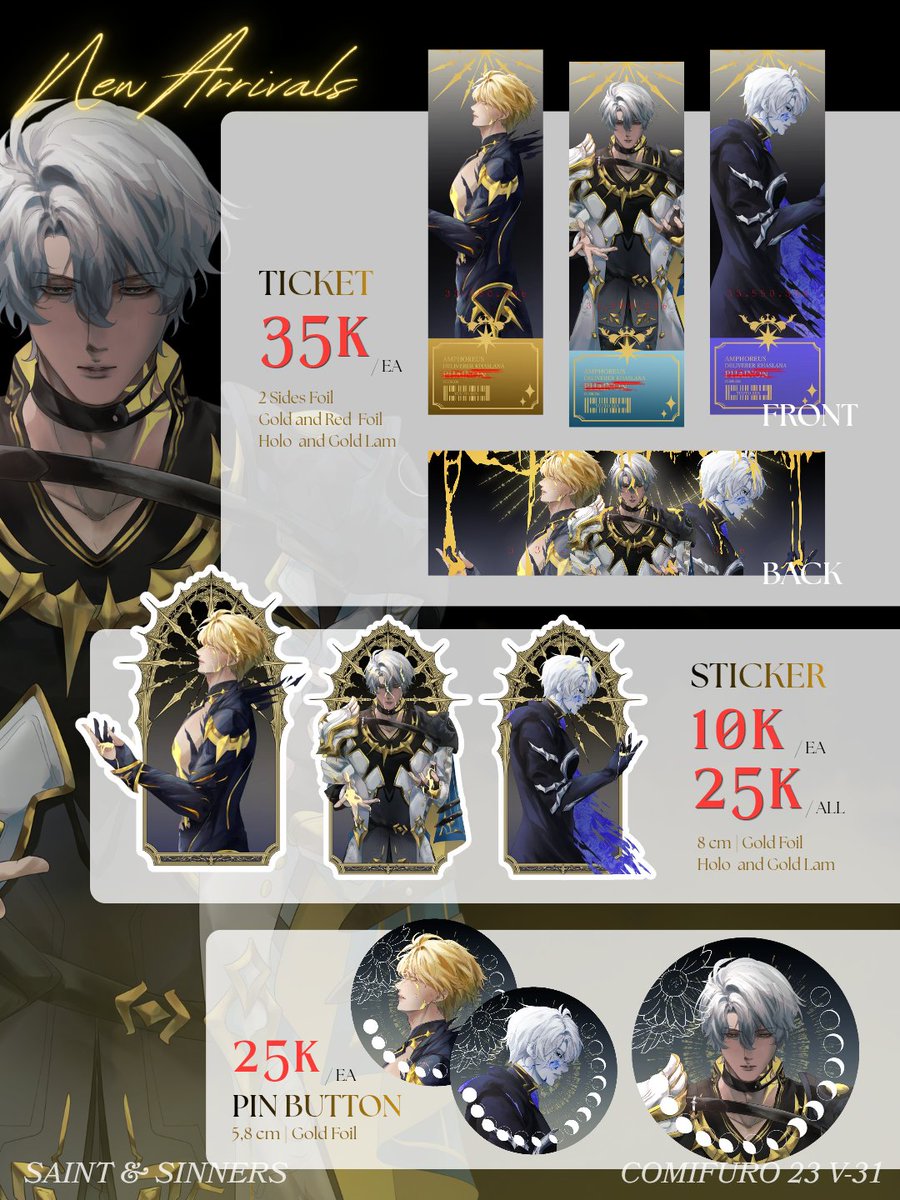 KkunYuuto's tweet photo. Saint&amp;Sinners #cf23 Catalogue is here!!!(⁠･⁠ω⁠･⁠)⁠つ⁠⊂⁠(⁠･⁠ω⁠･⁠)

🌷 Like, share, and repost are appreciated 🌷

🗓️ 31 October - 1 November 2026 (Both days)
💌 TABLE V 31 ab

#comifuro23 #Comifuro23catalogue #CF23catalogue #cataloguecf23 https://t.co/QuZH0c1f64
