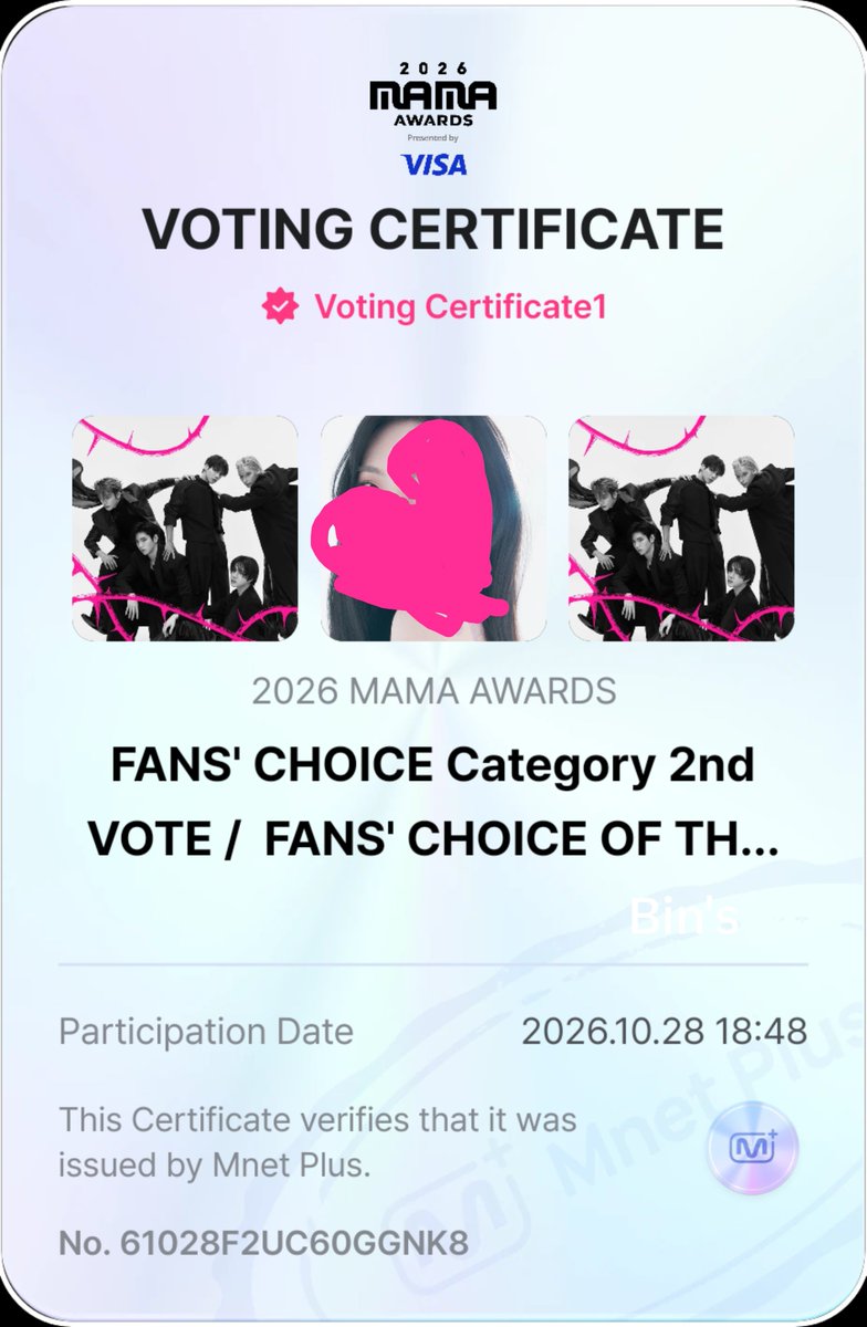 bibinchoii's tweet photo. #2026MAMAVOTE 
#TOMORROWXTOGETHER https://t.co/WMb9leC6b8
