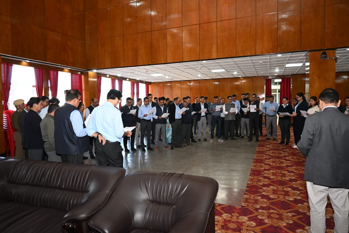 NEEPCOLtd's tweet photo. As part of Vigilance Awareness Week 2026, employees across all locations took the Integrity Pledge on 26 October 2026.
The initiative reaffirms the importance of transparency, accountability and ethical conduct in building a culture of integrity across the organisation.
#VigilanceAwarenessWeek2026 #Integrity #Ethics #Transparency #Accountability