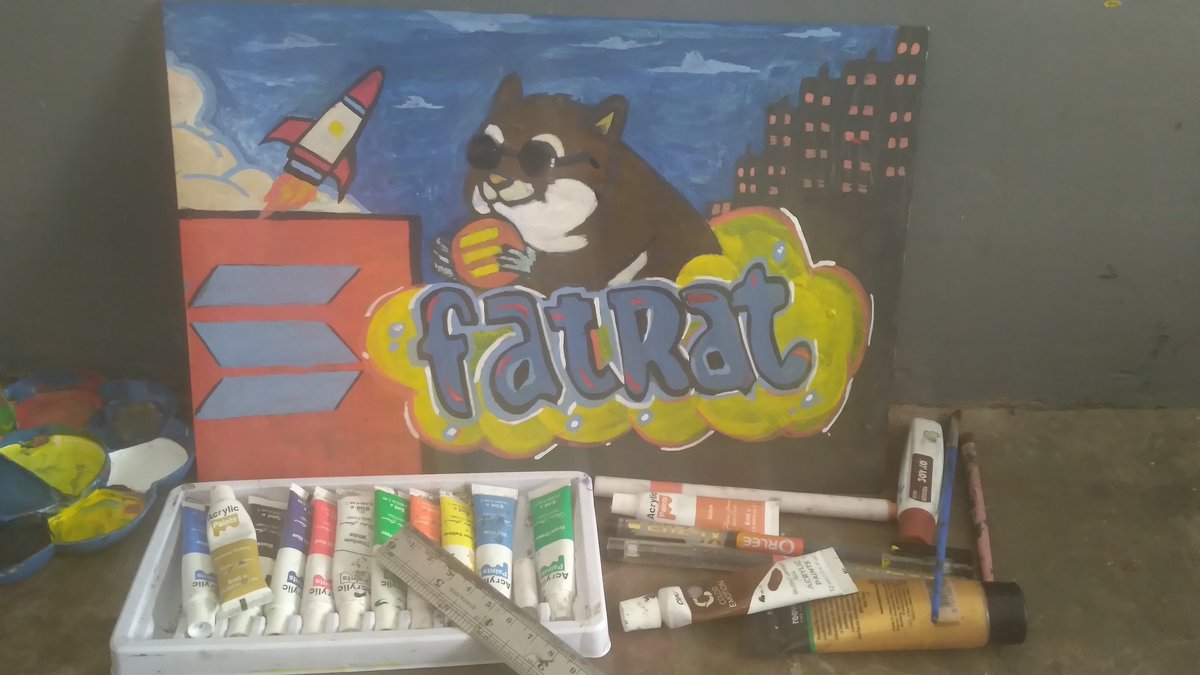 MuliaLogam2937's tweet photo. @FatRat_Crypto Hello sirr, Here is my hand-drawn artwork for this entry; I hope you enjoy it @FatRat_Crypto $FRT #FatRatMemes https://t.co/PyVj5hys1A