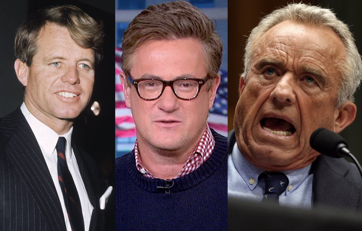 OccupyDemocrats's tweet photo. BREAKING: Morning Joe Scarborough gets emotional over RFK Jr.'s racist outburst, says that his father RFK would be "ashamed of his son."

The Kennedy name used to mean something...

"It was a reason I got involved in politics. I told Junior that as well. And the remarkable thing about Bobby Kennedy was that he threw up his arms for all Americans," said Scarborough. "And he understood the importance of America as that we were stronger, as we were more diverse. And he took chances."

"I just... It's hard to even imagine how ashamed he would be of his son for denigrating over a billion people because of their faith," said Scarborough.

Kennedy's remarks, made at a rally for Mike Rogers in Michigan, were shocking even by MAGA standards.

"There's 500 million Arabs in the world, and yet they don't produce science, they don't win the Nobel Prize, they don't win the Fields prize, they don't win the Wolf Prize, they don't produce literature," he falsely claimed.

It was such an insanely bigoted thing to say that it inadvertently revealed exactly how worried this administration is about Abdul El-Sayed. They know that his message of "Money out of politics, money in your pocket, Medicare for All" is resonating with voters. Since they don't have real policies of their own to push back with, they're relying entirely on racist, Islamophobic smears.

Scarborough is right to be upset. This is a vile new low in our public political discourse. Past generations of Kennedys would have been out there fighting back against this kind of hateful rhetoric.

"And specifically when Bobby Kennedy talked about how America had to move to becoming a country that that moves beyond prejudices based on faith and race," said Scarborough. "Listen, this is heartbreaking. This is heartbreaking."

"This is what Robert Kennedy, Jr. — I hate even saying that name — this is what he did when he campaigned with Mike Rogers, another guy that I've known, liked, respected," said Scarborough. "He's run an abhorrent, racist, bigoted campaign.

"But this is what Bobby Kennedy's son said when he was asked about Arab and Muslim people," said Scarborough, before playing the clip of RFK Jr.

"It's one of the most asinine things I've ever heard," observed Scarborough.

RFK Jr. has now secured a permanent place for himself in history as a moral coward of the lowest form. He chose to reject the values that his family has long championed in a pathetic attempt to secure personal power. The irony is that it will prove to be a short-lived Faustian bargain. The MAGA movement is dying, Trump will be gone in two years, and RFK will find himself stained by the toxic stink for the rest of his life. He could have stood up for all Americans, instead he threw in his lot with a pedophiliac cartel of white nationalists.

Please ❤️ and share if you think that history will remember RFK Jr. as a disgrace!