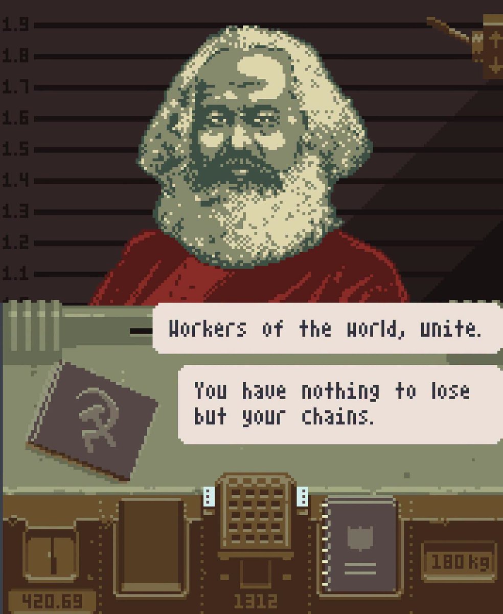 Intcomunismpic's tweet photo. Mensaje de Marx en un formato de videojuego. https://t.co/qlGlIZouiI