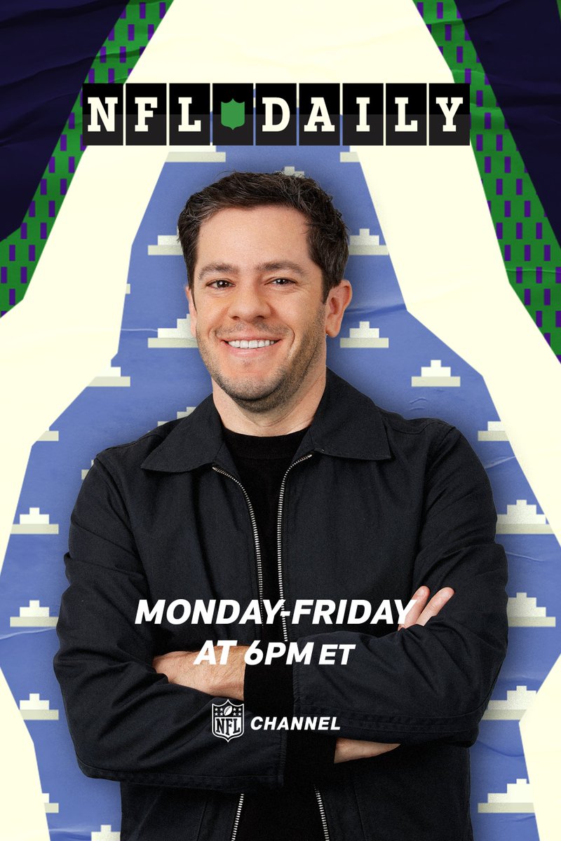NFLMedia's tweet photo. 🚨NFL Daily🚨

NFL Daily w/ @greggrosenthal streams TONIGHT at 6p ET

📺Ways to Watch📺

🏈NFL Channel: https://t.co/4ClPTqhYGh

🏈YouTube: https://t.co/POFyqLdAST

🏈@NFLPlus 

🏈NFL app

🎧Podcast available: https://t.co/KIzDzXbmIT https://t.co/yPgdMN78oV