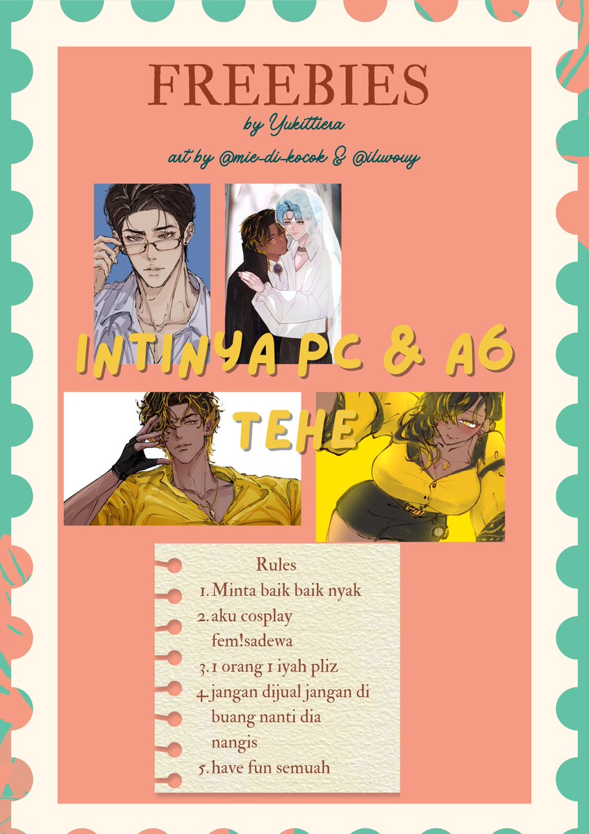 yukittiera's tweet photo. mepet banget but aku nyiapin beberapa freebies untuk #CF23 ada freebies pandavva (kakak 🥃 dan 🥃🔍) dan kak aru #Arudio dibawah ini yaaa teman teman! see you di day 1 dan day 2 yaaa https://t.co/jfIsK2Vdc2
