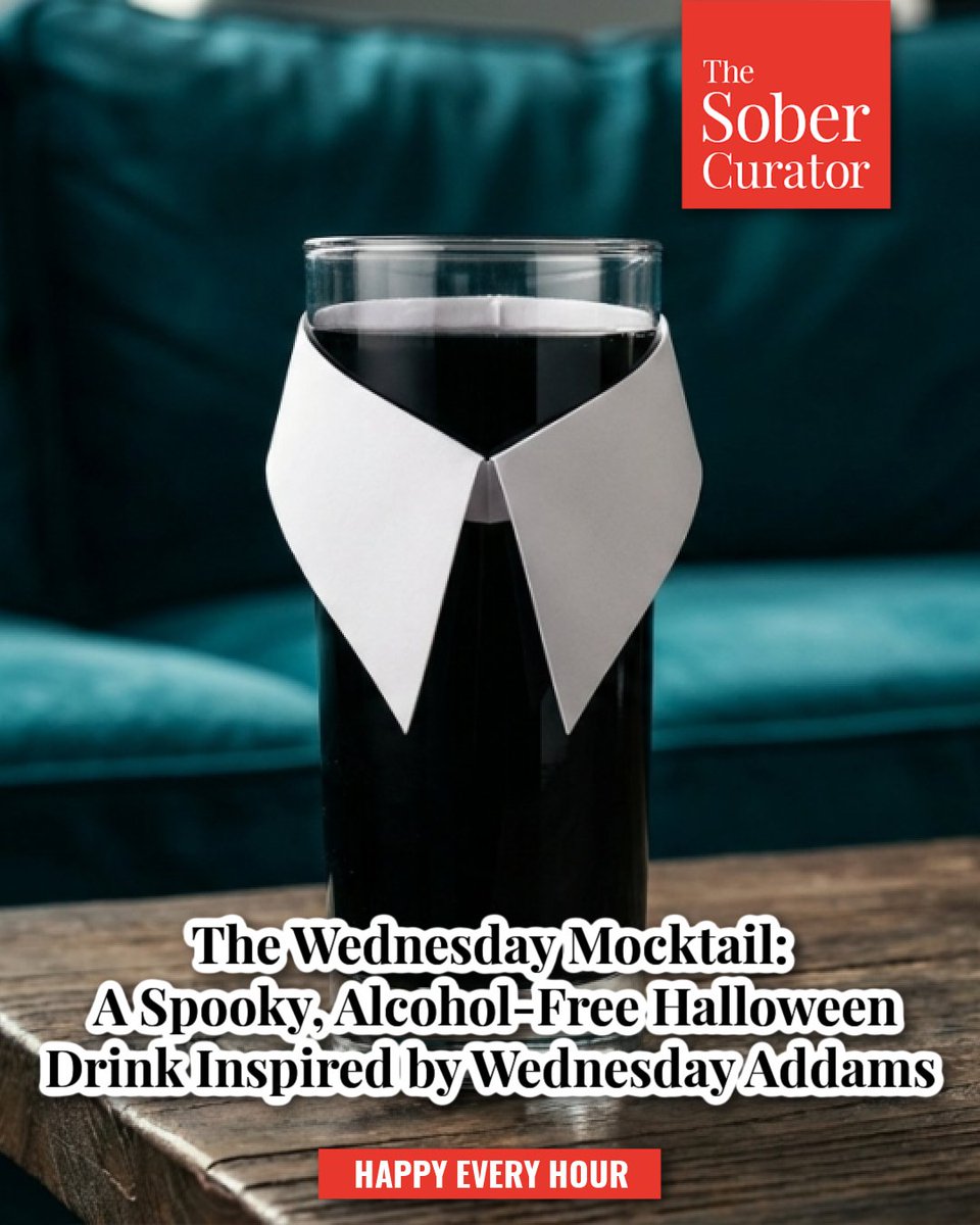 thesobercurator's tweet photo. The Wednesday Mocktail: A Spooky, Alcohol-Free Halloween Drink Inspired by Wednesday Addams
https://t.co/GlnvRyg97A
#thesobercurator #happyeveryhour #mocktail #mocktailrecipe #wednesdayaddams #halloweenmocktail #soberoctober https://t.co/6eQy6Q3lUt