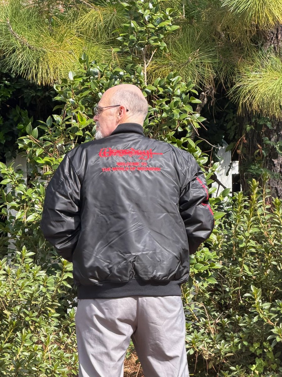MadOverlord's tweet photo. Japan has always made the best Wizardry swag. This 45th-anniversary jacket is so thick it qualifies as padded armor! TY @wizardry_series https://t.co/Sy8htR8We3