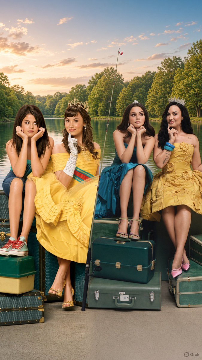 DotEra0's tweet photo. Some friendships never fade, they just become more iconic with time….. Selena Gomez and Demi Lovato bringing back a little piece of our childhood with Princess Protection Program nostalgia! https://t.co/bTkjra3rkE