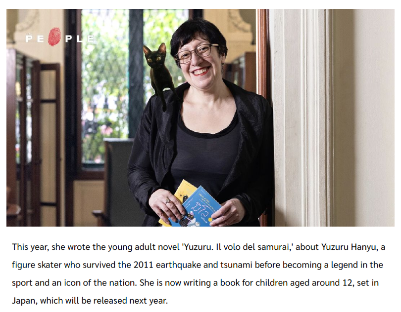 starfishh127's tweet photo. 20261027 The People 🇹🇭 - Writer Costanza Rizzacasa d'Orsogna

This year, she wrote the young adult novel "Yuzuru. Il volo del samurai," about Yuzuru Hanyu, a figure skater who survived the 2011 earthquake &amp; tsunami before becoming a legend in the sport and an icon of the nation. https://t.co/RwYMCptVh2