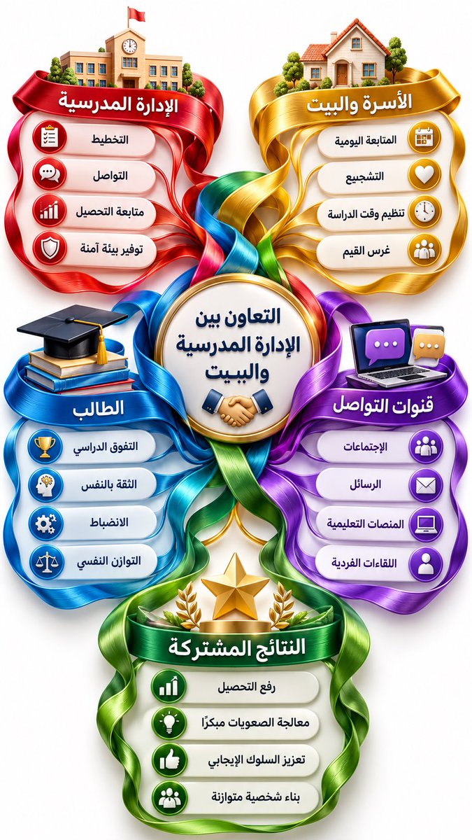 SULTAN__22__'s tweet photo. 🚨🎀 جديدنا  | استوديو عوالم الشرائط الذكي!

تخيّل تحوّل أي فكرة إلى خريطة ذهنية ثلاثية الأبعاد، من شرائط الحرير والمخمل، بألوان متدرجة وتكوينات فنية مذهلة! 🤯🔥

جرّبوا الكود الجديد:
/RIBBONMINDVERSE PRO

🎨 شنو يسوي لك؟

☀️ يحوّل أفكارك إلى أشكال فنية: شمس، نجمة، انفجار شعاعي، دوامة، زهرة، خريطة ذهنية وغيرها.

🎀 يختار خامات فاخرة: حرير، ساتان، مخمل، ذهب، كروم، زجاج وهولوغرافي.

🌈 يتحكم بالألوان والخلفيات والتكوينات، من التشابك والطبقات إلى التفرعات والأشكال الشعاعية.

🧠 يحوّل الموضوع إلى تصميم منظم، بفروع وعناوين وأيقونات تخدم الفكرة.

📱 يدعم التصاميم العمودية 9:16 والمربعة والأفقية، ويولّد لك برومبتًا احترافيًا جاهزًا للنسخ إلى أداة توليد الصور.

🚀 طريقة التجربة:
1️⃣ انسخ الكود /RIBBONMINDVERSE PRO.
2️⃣ الصقه في ChatGPT أو Gemini.
3️⃣ اكتب موضوعك واختر الشكل والخامة والألوان والخلفية.
4️⃣ اختر التشغيل المباشر أو التفاعلي.
5️⃣ انسخ البرومبت الناتج وجرّبه في مولّد الصور.

💡 مثالنا: «ترتيب رحلة برية — مكشات» تحوّل إلى خريطة ذهنية شعاعية بشرائط مخملية متدرجة بألوان قوس قزح، على خلفية بيضاء.

✅ جميع النماذج المعروضة في هذه التغريدة من إنتاج الكود /RIBBONMINDVERSE PRO.

جرّبه، وابتكر تكوينك الخاص، وورّنا إبداعك! .. كل الصور والنماذج المرفقة مع التغريدة من انتاج الكود👇

#ذكاء_اصطناعي #تصميم_بالذكاء_الاصطناعي #هندسة_البرومبت #ChatGPT #Gemini #NanoBanana #تصميم_ثلاثي_الأبعاد #خرائط_ذهنية #تصميم_إبداعي #أكواد_سلطان