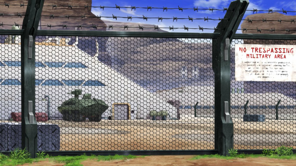 imoutoholic's tweet photo. for some reason, episode 6 of Symphogear AXZ features a sign with a rickroll https://t.co/Xc5CTM9bzN