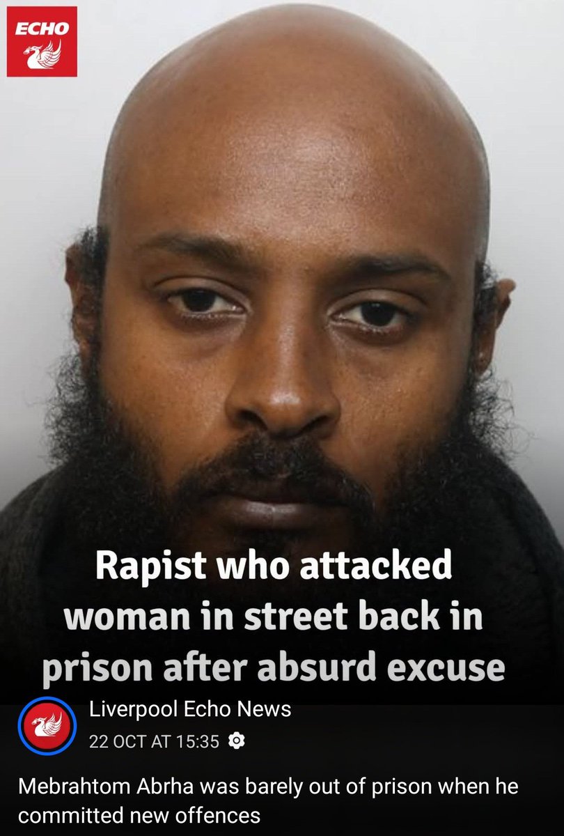kevlondon4's tweet photo. #HomeOffice Why Is He Still In The UK
The Rape & Invasion Of Britain Continues. 
Barely Out Of Prison & Re-offending. 
Rapist Beardy Weirdy Asylum Seeker 
Mebrahtom Abrha,36, Liverpool.
Sentenced To 10 Years Imprisonment In 2016 For Rape With Violence.
https://t.co/YJ9vNxnQqd
RestoreBritain 🇬🇧 
DEPORT ✈️