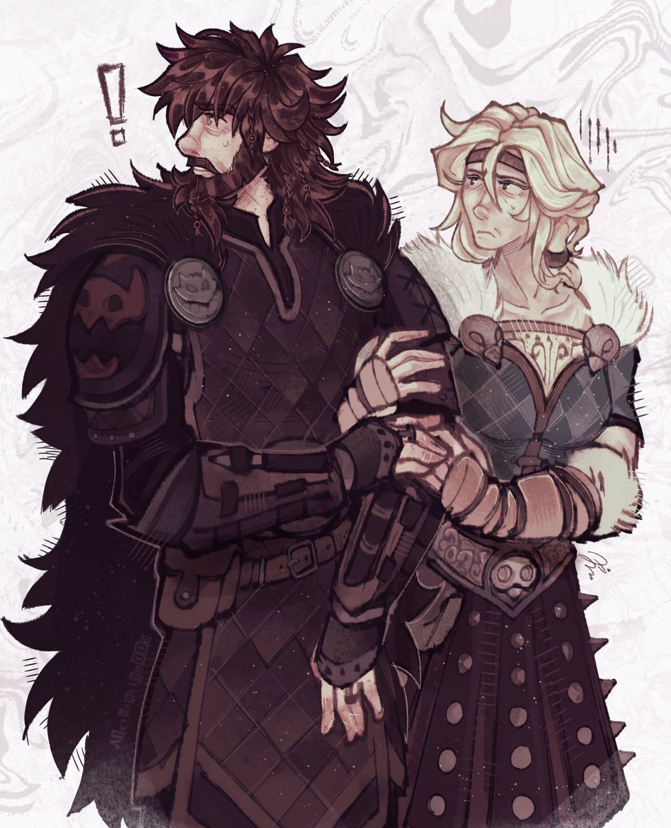 Alex_anxtym00n's tweet photo. Old couple tehe ^^ (kinda aged them up)
Doing them some justice because Home Coming fucking sucked #Hiccup #Astrid
#Hicstrid https://t.co/OkBcKdrpCa