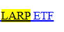 Sizeyon's tweet photo. WTF THERE IS LITERALLY AN ETF CALLED LARP

A fund company named Corgi actually filed with the SEC for an ETF called LARP, combining four of the biggest names in defense and military technology

And the acronym is intentional

L — Lockheed Martin
A — Anduril
R — RTX
P — Palantir

The fact that it's being launched by a company called Corgi makes this even more absurd

On October 27, a new SEC amendment was reported, targeting November 15 as the fund's registration effective date

October 27 update:
https://t.co/ICpTBuvkkA

LARP — LockheedAndurilRTXPalantir