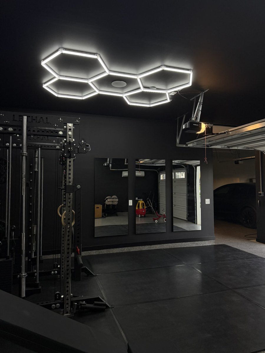 Gabepluguez's tweet photo. Neighbor built out this gym with one goal:

Create space for fellowship with other high level Christian business owners.

And it worked.

Instant new crew couple times a week talking biz, investing, family, fitness, faith, etc etc. 

All in similar space so we can go granular, all with different expertise in specific areas, all with different battle scars to learn from.

Fun and blessed. 

Do not neglect the gathering of believers doesn’t only apply to church. 

The Christian life was not meant to be walked alone.

And it doesn’t always have to be Bible study.

So much sharpening happens in pursuit of the things God has called you to do.

Biz, fam, wealth, health, etc.