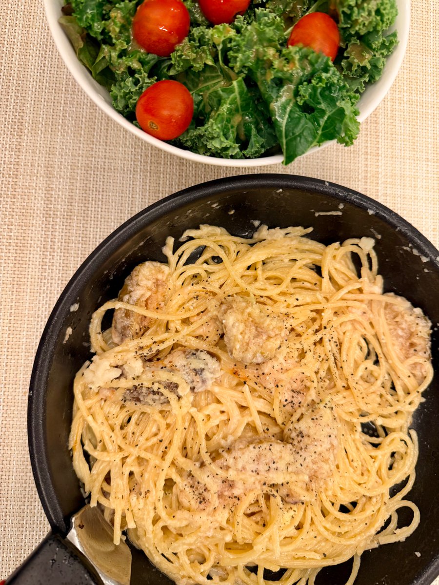 SAK_SAK_SAKUMA's tweet photo. 無事にイチジククリームパスタを作ることができました！美味しかった！！
ちなみに4件周りました。 https://t.co/KPYt4Dx7L4