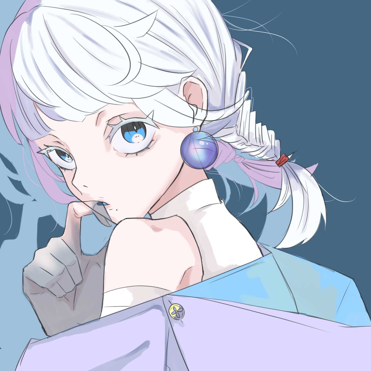 yyyy_0930's tweet photo. この時期は色を塗り混まずに頑張ってた気がします
 #イラスト  #illustration  #OC https://t.co/Qb5AAgIkXx