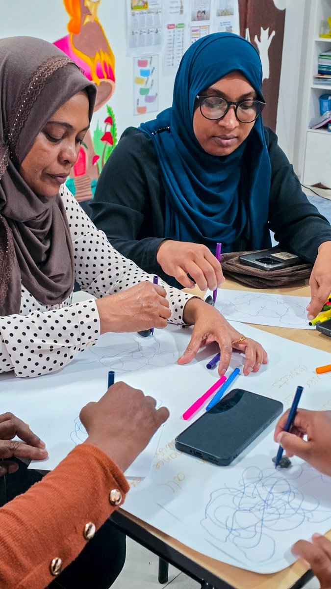 nmhdmv's tweet photo. Highlights from the Workplace Mental Health Awareness Program focused on stress management, conducted for Fiyavathi management staff

The session was facilitated by the NMHD’s Senior Counselor, Shaina Muhusin and Senior Social Service Worker, Hawwa Maya https://t.co/LWlTp5WmcO