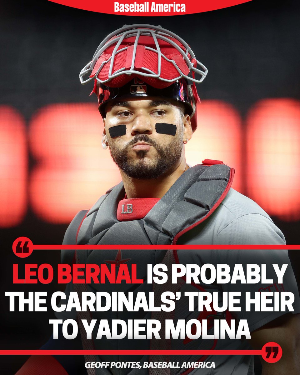 BaseballAmerica's tweet photo. Leo Bernal 📈

Bernal is getting rave reviews inside and outside the Cardinals' org entering the offseason. 

Here's why: https://t.co/PsqJTHgY8W https://t.co/WEKqwT7ySl