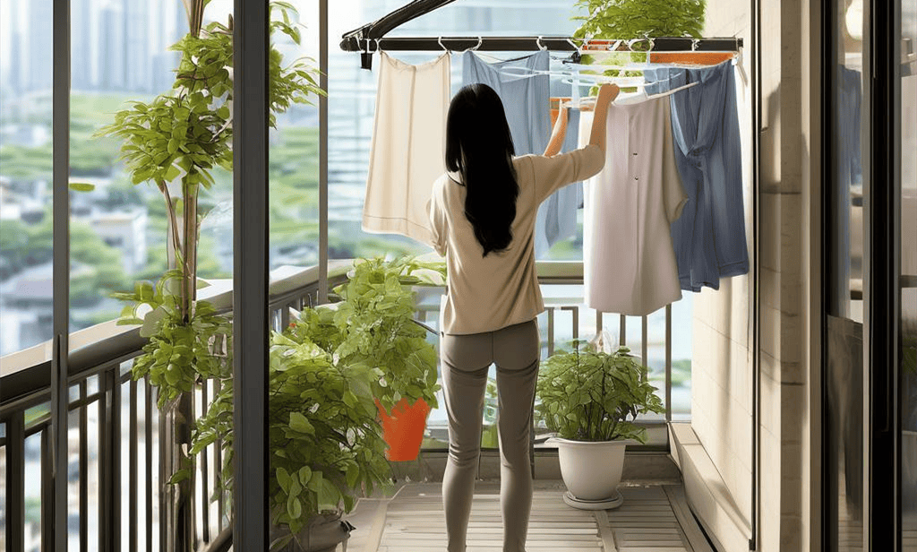 vitton0308's tweet photo. 【汗をかきながら外で干した洗濯物が、赤い夕空に照らされて綺麗だ。今日の仕事も備えは完璧だ！】 https://t.co/3BPswL1Ips