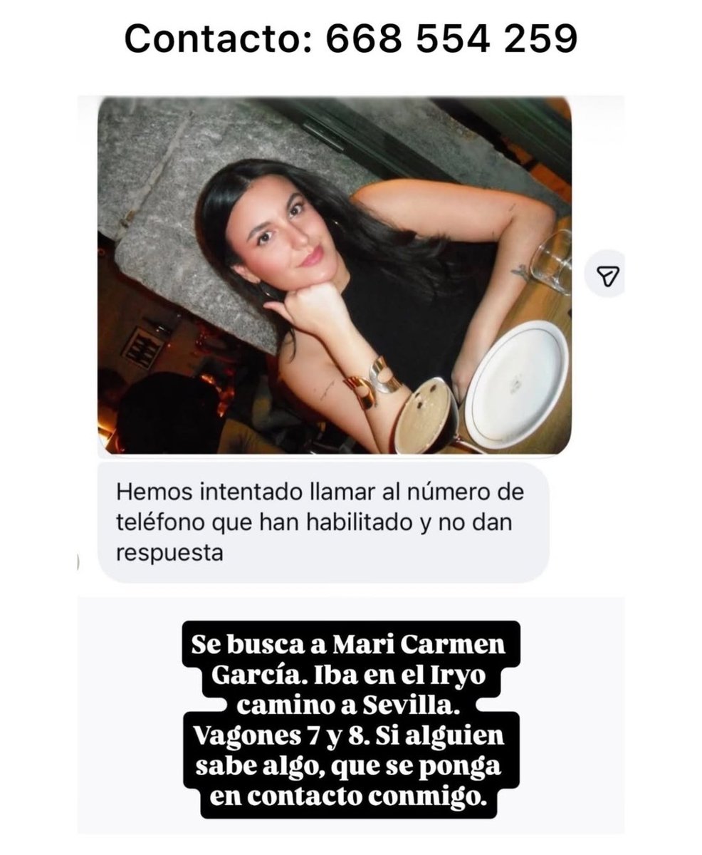 Esteban_RP57's tweet photo. TODA DIFUSIÓN ES POCA

Mi cuenta no suele llegar a mucha gente pero si de alguna manera esto puede ayudar, intentaré hacerlo.

Os dejo las personas que se están buscando entre las/los desaparecidas/os en el accidente de Toledo. Ojalá pueda servir de algo 🙏🏻 https://t.co/ZCOVsml3EY