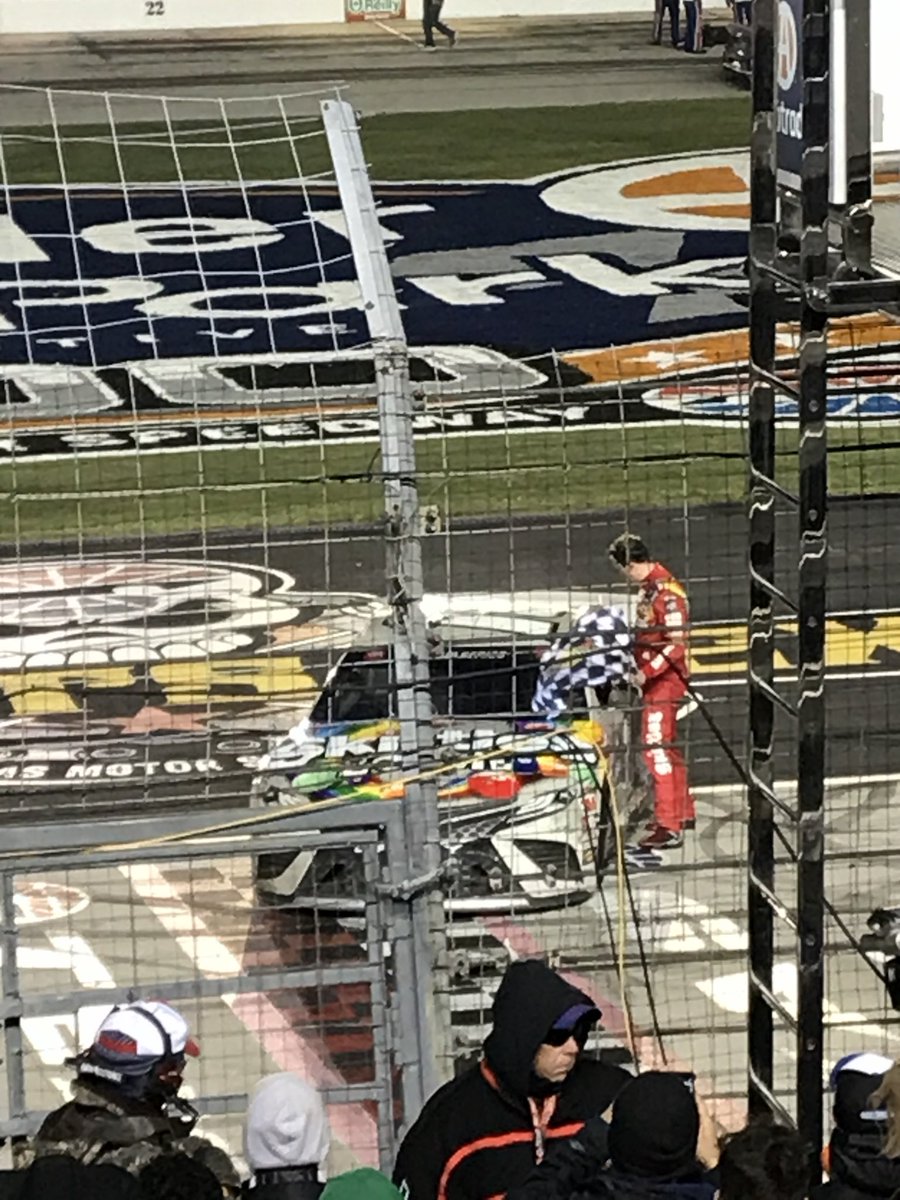 GrantReyn93's tweet photo. Six years ago today I saw Kyle Busch win the Autotrader EchoPark Automotive 500 at Texas Motor Speedway. This was Busch’s 57th career Cup Series win. It also extended his 16-year streak of at least one win in the Cup Series. #NASCAR #Rowdy https://t.co/I7BeFI8R9B