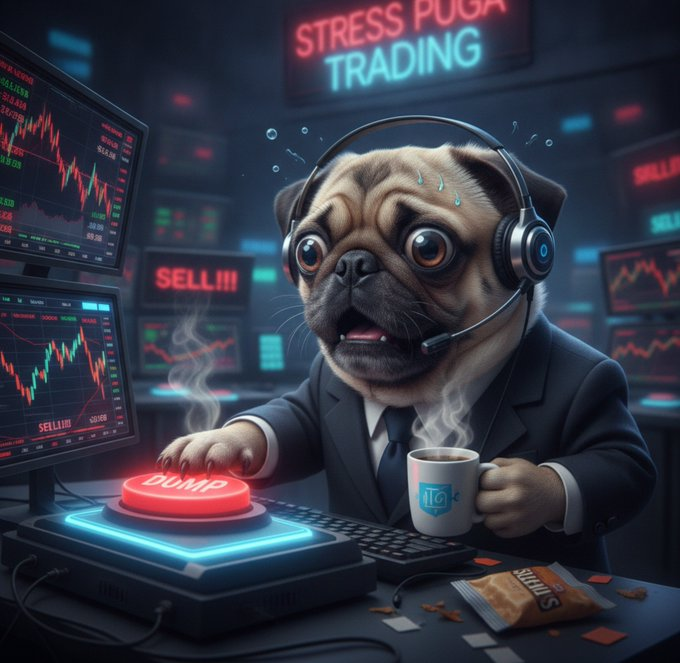 vanillachigga's tweet photo. Sold my bag right before a 40x because the 1-minute chart had a red candle. The pain never goes away. 😭 $PANICPUG https://t.co/UUej9kpfg1