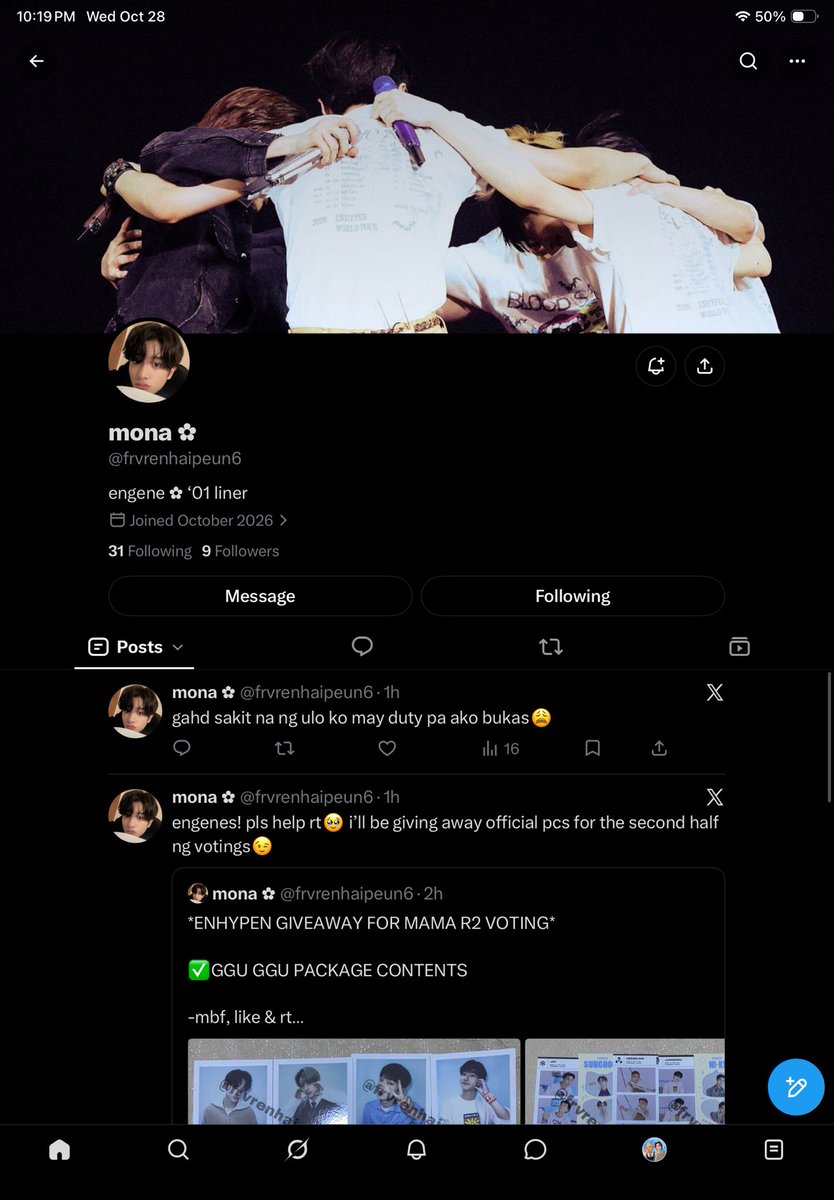sunwonlver's tweet photo. @frvrenhaipeun6 I VOTE #ENHYPEN ON #MAMAVOTE2026 ✨🍀🍀 https://t.co/381J1q5Tra