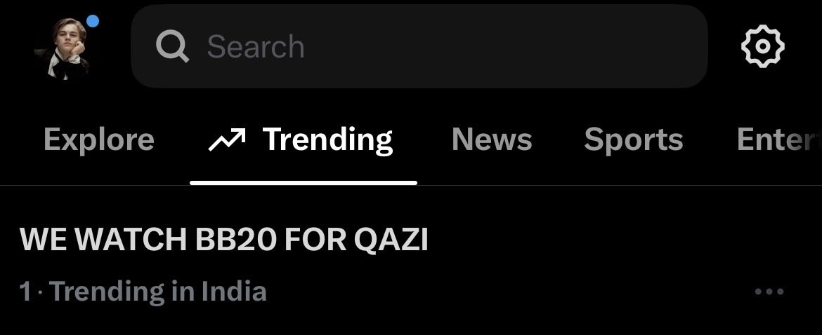 MrSuffuHun's tweet photo. We Are At Trending No 2🔥🔥

Jalwa Hai Hamara….

Just In 15 Minutes Our Tagline At Trending No 1 …

Aura Of #QaziKeRockstars And #QaziTouqueer 

#BiggBoss20 #BB20

WE WATCH BB20 FOR QAZI https://t.co/wsv9wdS59K