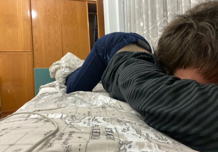 iluvmeowl's tweet photo. I luv thrifting new jeans and mock sympathy (completely relevant) 

#catboy https://t.co/hbIwocCci2