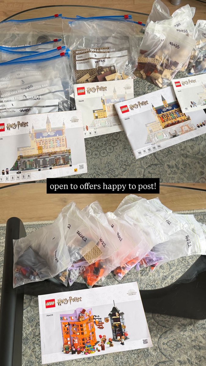 paygoddesslilly's tweet photo. Sorry guys this is so random but is anyone after any Harry Potter Lego? I’m having a clear out! 

Every single piece included, no sun damage.
Open to offers happy to ship (UK ONLY) https://t.co/xMINGfIxOP