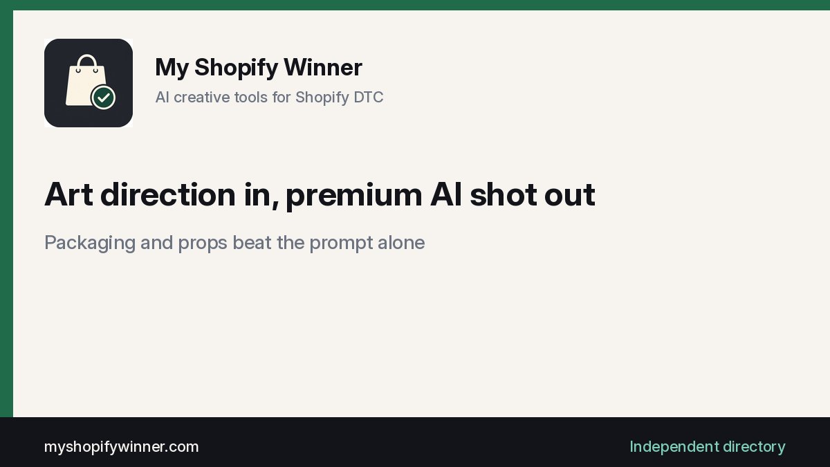 MyShopifyWinner's tweet photo. @remy_abby Love the Kakra set styling. Curious how much of the final look came from art direction vs prompting in Higgsfield. In my experience the AI shot only looks premium when the packaging and props are this deliberate going in. https://t.co/OWjvC3Hnud