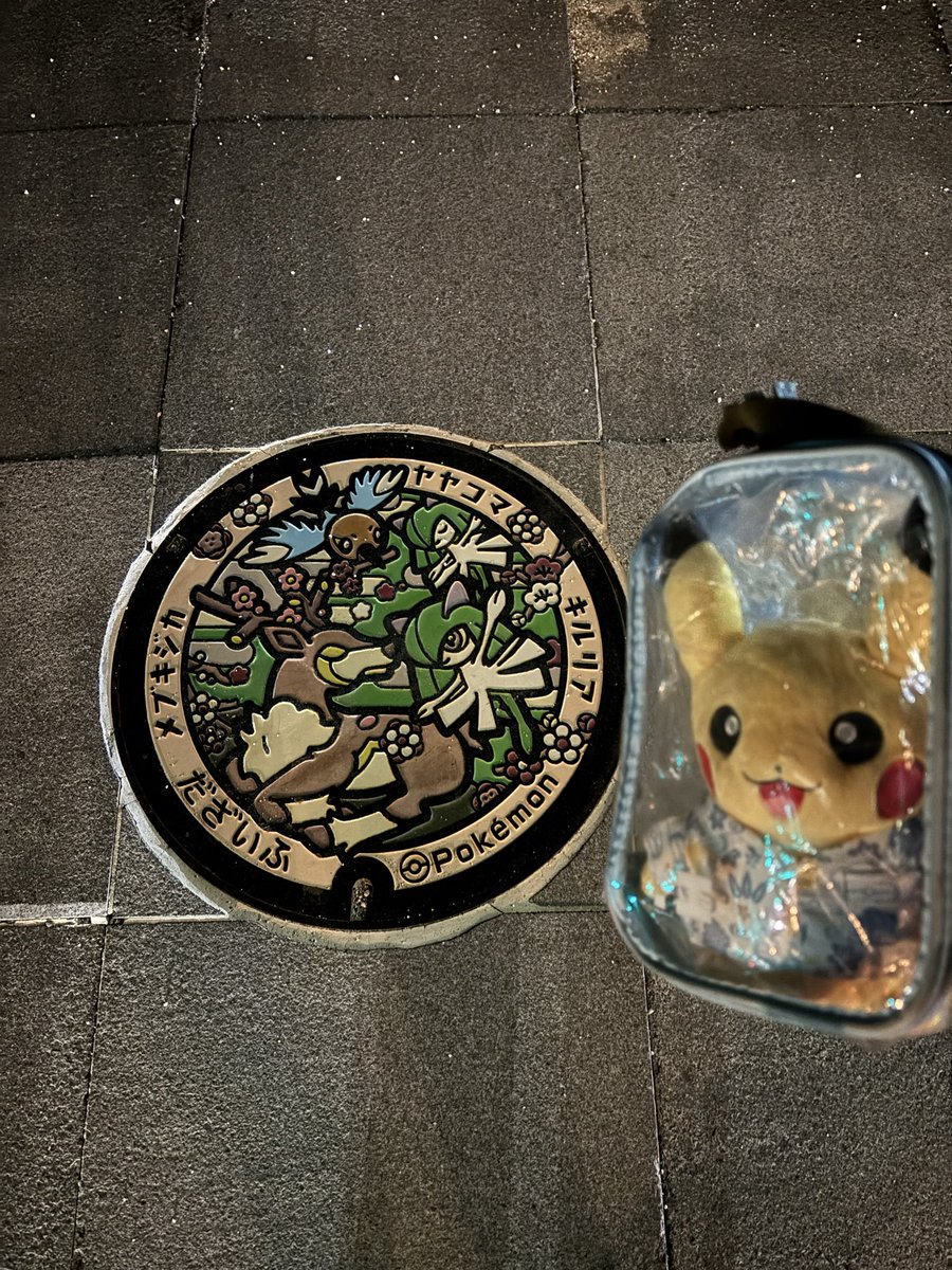 Syark3's tweet photo. 昔修学旅行で太宰府天満宮に行ったなー、とか思い出しながら夜の太宰府を徘徊して本日3種類目のロケカ
本来は明日来る予定でしたが、ここも宮崎カットにより出来た時間で今日クリア出来ました
背景は若戸大橋

キルリアがいるので特に！とても！すごく！来たかった！ https://t.co/xMAewTD8pE