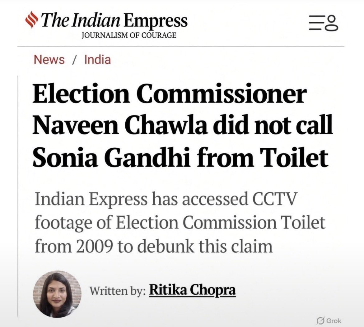 harshit_baxi's tweet photo. Hello @IndianExpress @RitikaChopra__
Can you please confirm if it’s real or AI ??
#indianexpress https://t.co/STlviZgOwO