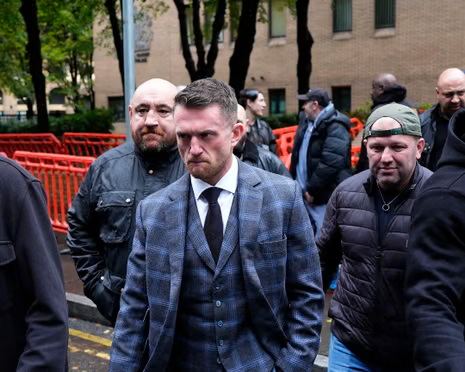 BasilTheGreat's tweet photo. 🚨BREAKING: Tommy Robinson has been found guilty on both counts of harassing journalists in court today

Sentencing will be on the 16th December

Shocking decision https://t.co/JC4fKxuHUO