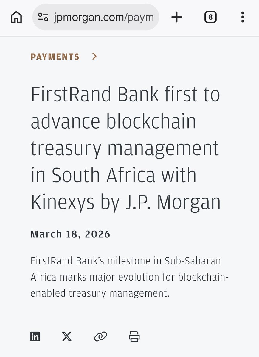 Control_Alt_BTC's tweet photo. Yllä olevaan aiheeseen kuulumaton kuva alla (?).

 JP Morgan (Kinexys) ja FirstRand Bank. https://t.co/2DLkauhPp9