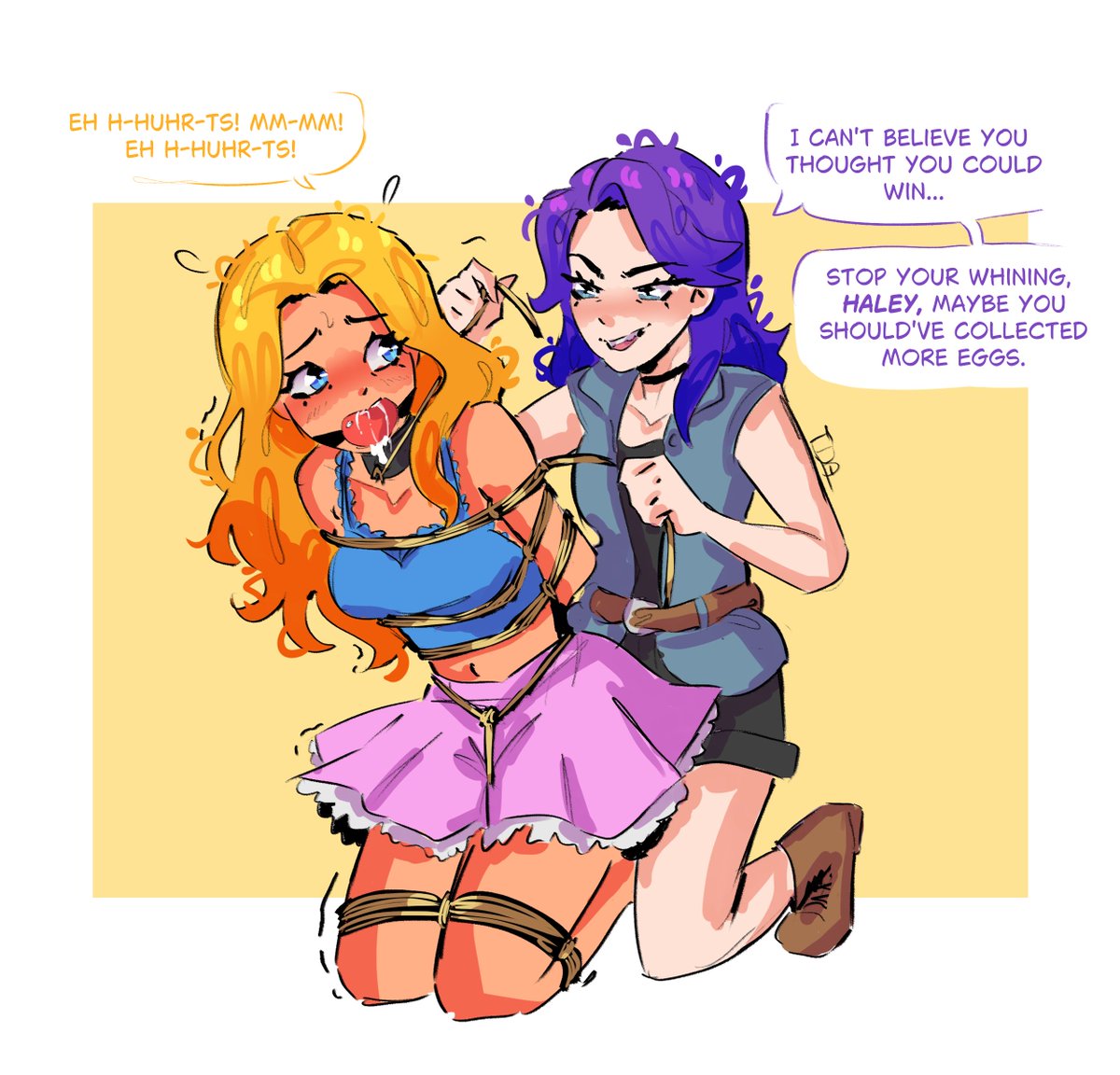 toasterdoesart's tweet photo. Commission of Haley and Abigail from Stardew Valley :) idk what happened, but I'm really proud of how this one came out. I also think Haley deserves this treatment A LOT more (:< https://t.co/DjepRBEiMK