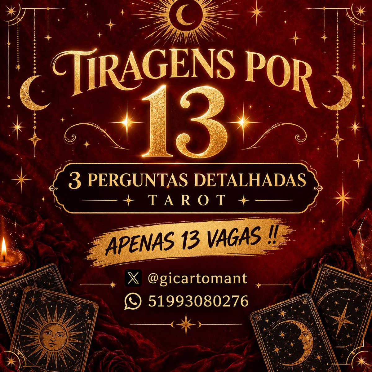 gicartomant's tweet photo. 💌 | https://t.co/qJeKXUNwx2 

 🌟3 perguntas detalhadas por 13 REAIS🌟

amoroso | financeiro | profissional | geral
🏷 tarot tiragem leitura cartas tarologa cartomante baralho taro previsão oráculos espiritualidade consulta bruxa macumba feitiço magia amor  tiragem #tarotwt #13 https://t.co/bbtz7VWmc7